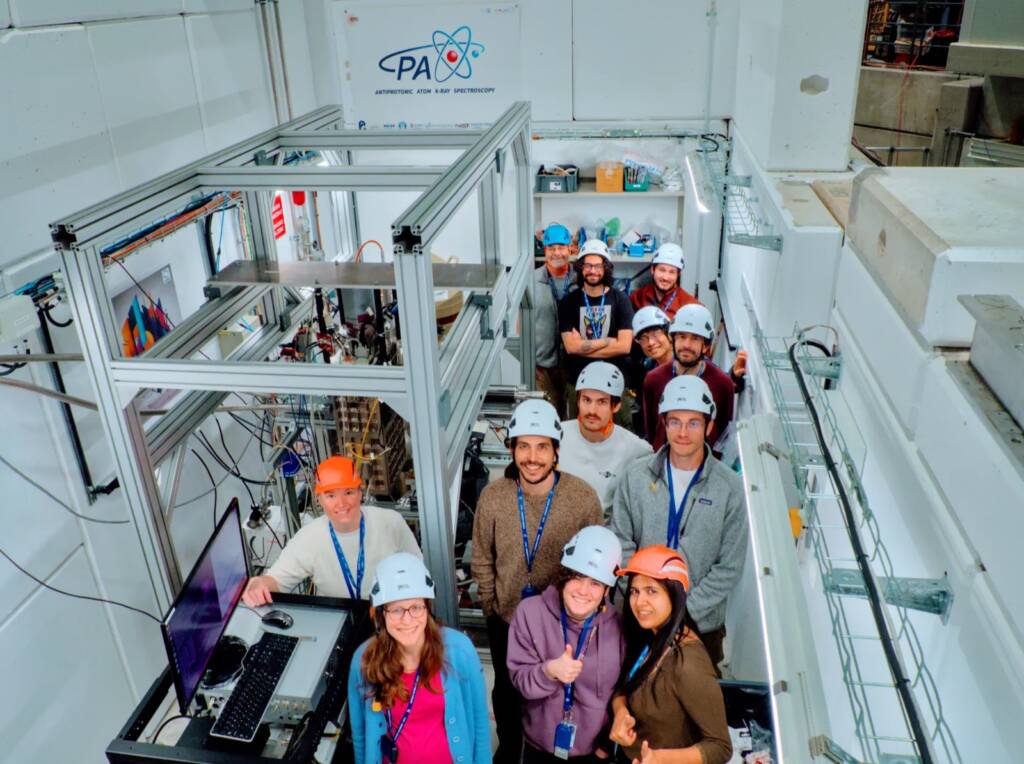 The PAX team in the TELMAX zone at CERN